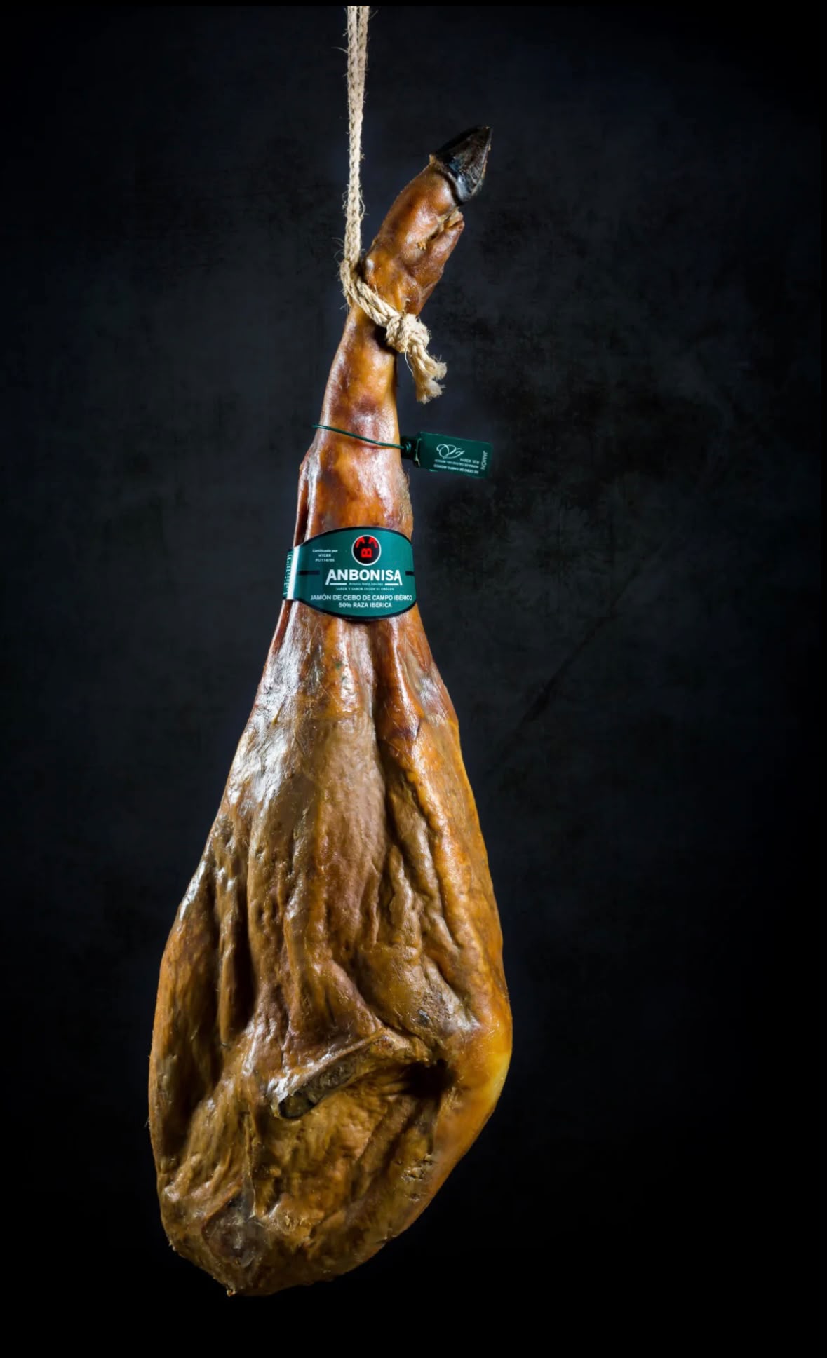 Jamón de cebo de campo 50% raza ibérica (7,4–7,5 kg aprox.)
